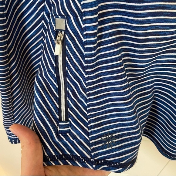 Athleta Running Half Zip Blue Lightweight Pullover Sweater Size XS - Picture 6 of 14